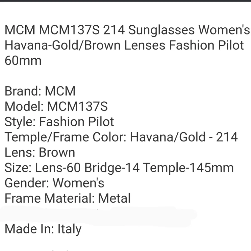 MCM 137S Sunglasses